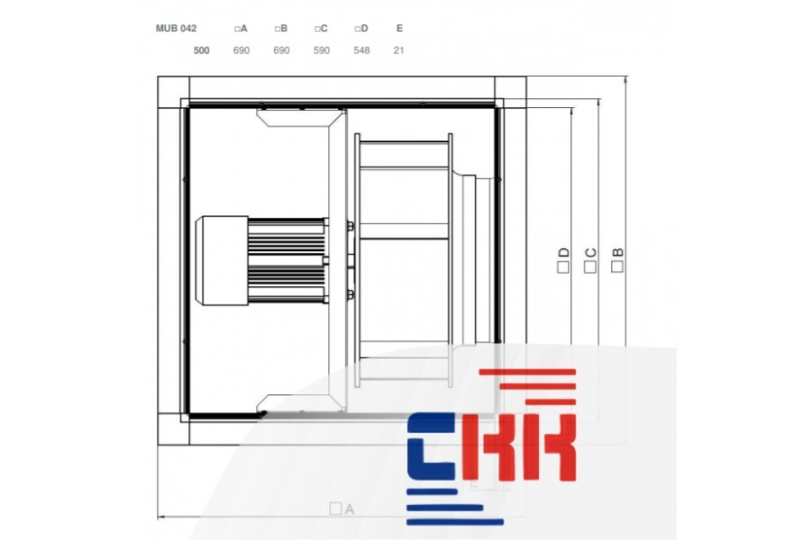 Systemair MUB 042 500D4 Multibox