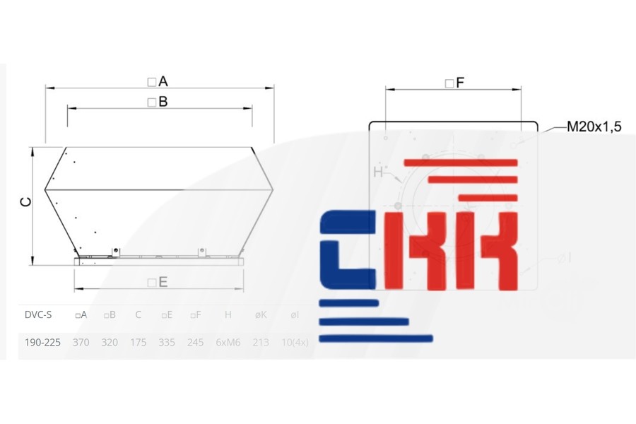 Systemair DVC 190-S EC, крышный вентилятор